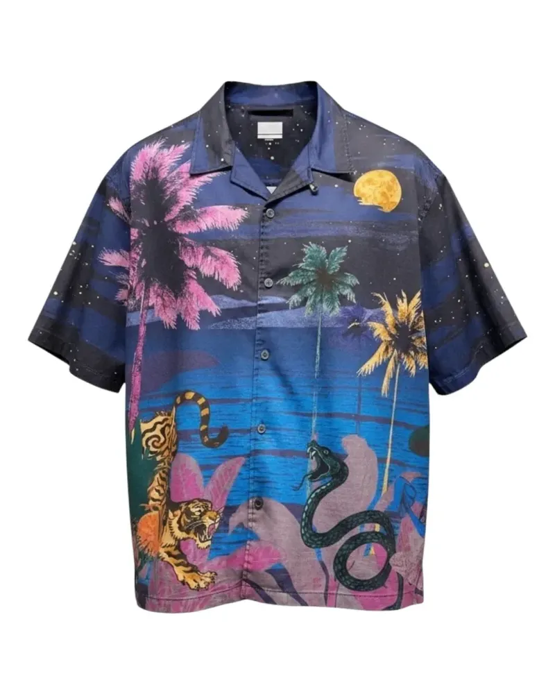 ksubi Moonlight Diner graphic-print shirt - Blau Blau
