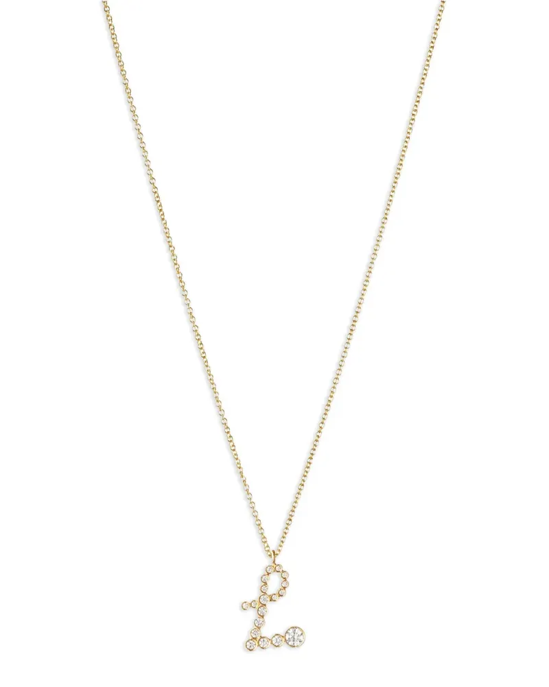 Sophie Bille Brahe 18kt recycelte Soprano L Gelbgoldhalskette mit Diamanten Gold