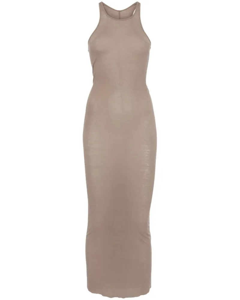 Rick Owens Geripptes Midikleid - Nude Nude