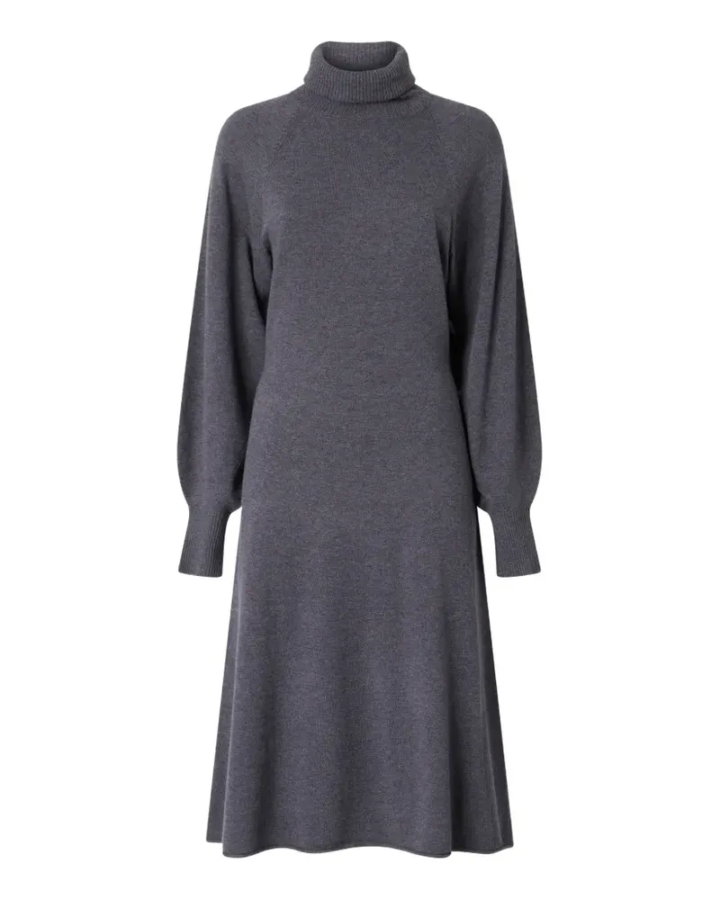 Pinko Rollkragenkleid mit Ballonärmeln - Grau Grau
