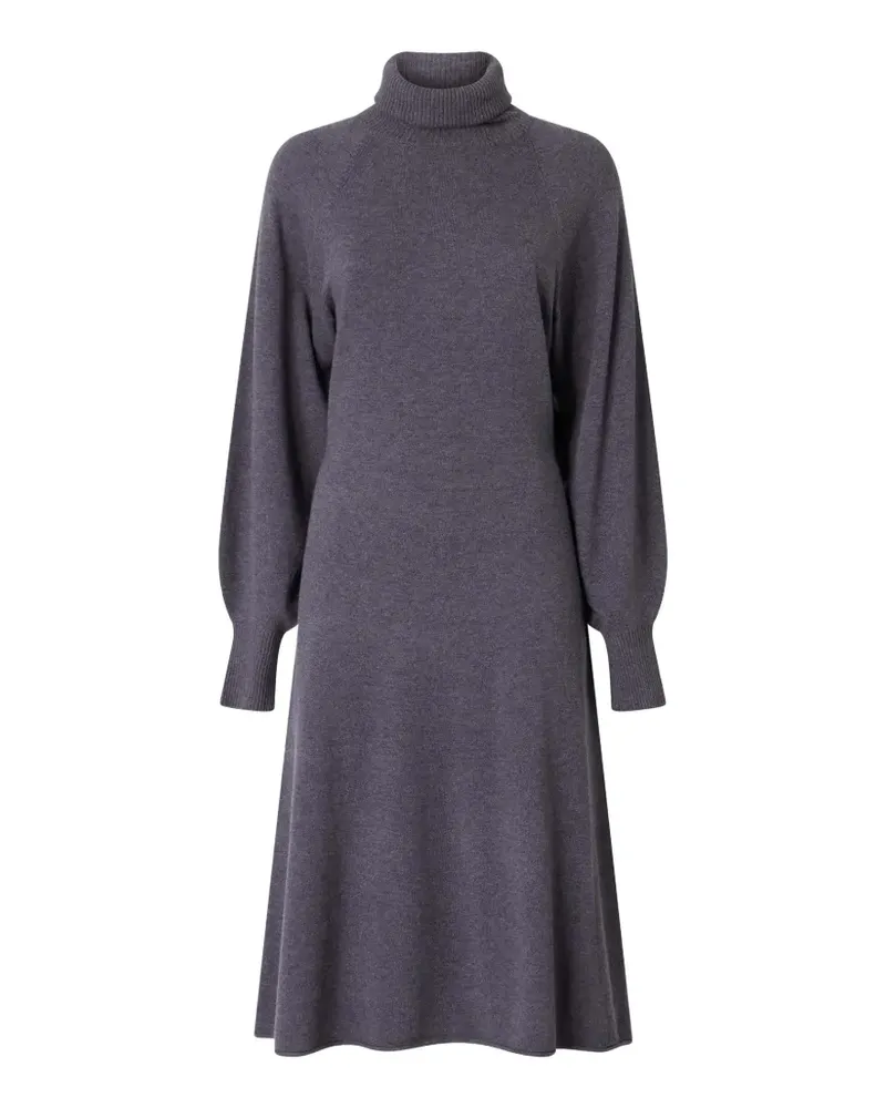 Pinko Rollkragenkleid mit Ballonärmeln - Grau Grau