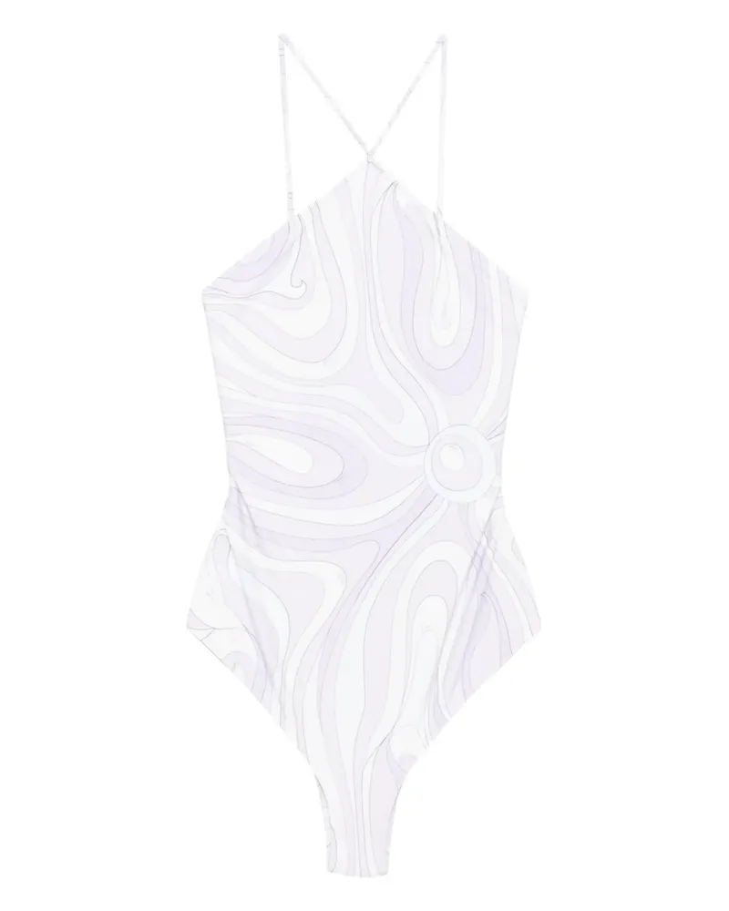 Emilio Pucci Badeanzug mit Neckholder - Violett Violett