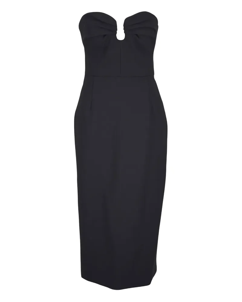 Carolina Herrera New York sweetheart-neck midi dress - Schwarz Schwarz