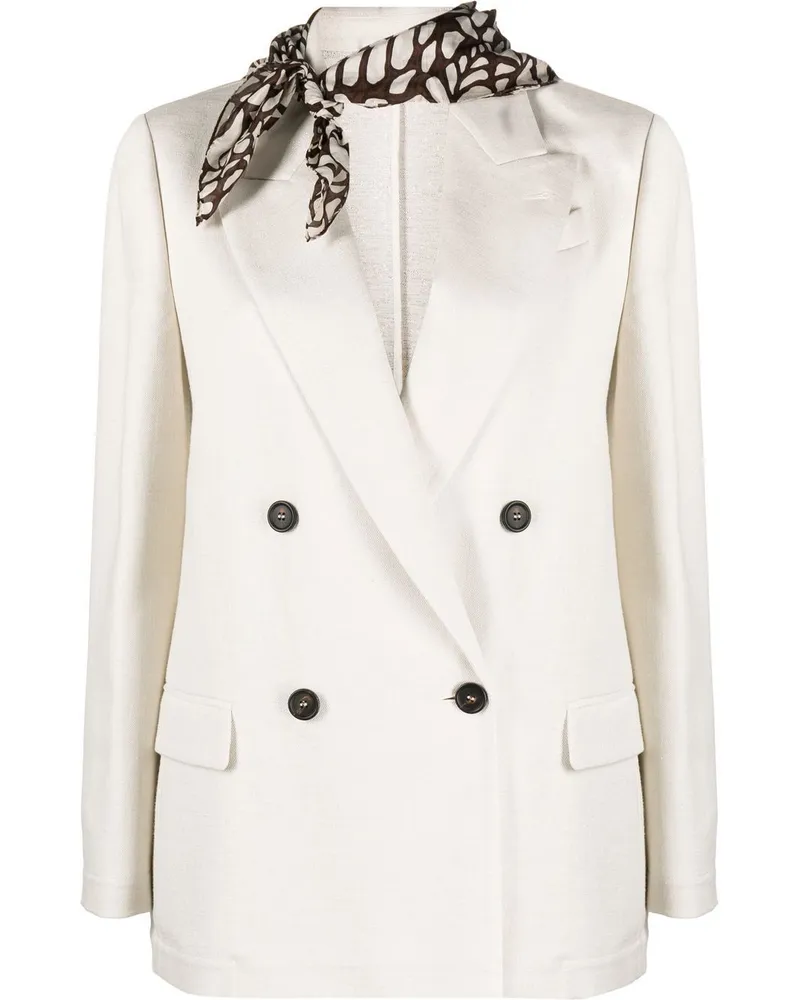 Brunello Cucinelli Einreihiger Blazer - Nude Nude