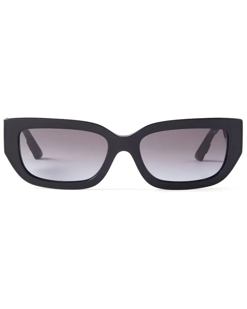 Jimmy Choo Tatum Sonnenbrille mit eckigem Gestell - Schwarz Schwarz
