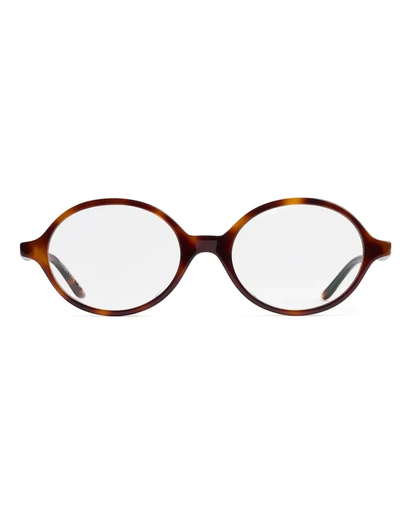 KHAITE Brille mit ovalem Gestell - Braun Braun