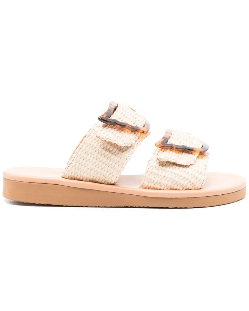 Ancient Greek Sandals Iaso Sandalen aus Stroh - Nude Nude