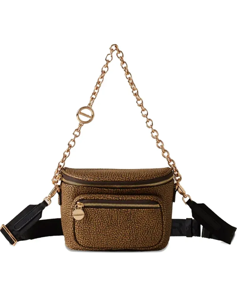 Borbonese Gürteltasche mit Kettenriemen - Braun Braun