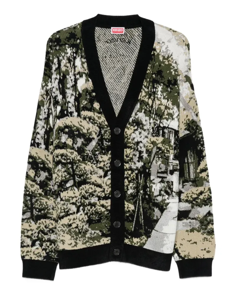 Kenzo Japanese Garden Cardigan - Grün Grün