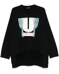 Undercover Sweatshirt mit grafischem Print Schwarz