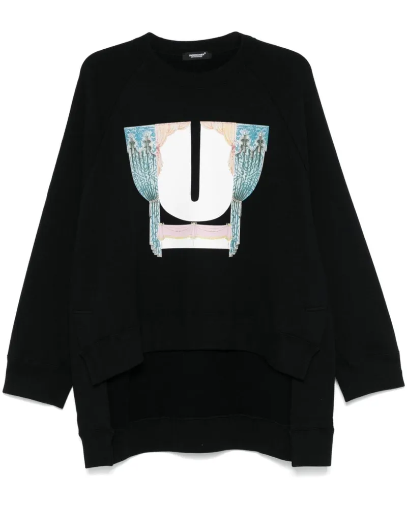 Undercover Sweatshirt mit grafischem Print - Schwarz Schwarz
