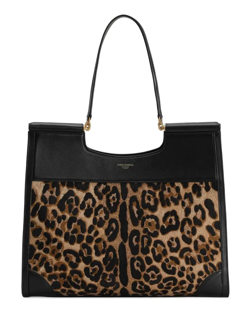 Dolce & Gabbana Große Sicily Handtasche - Braun Braun