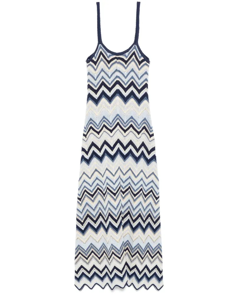 Maje Gestricktes Midikleid - Blau Blau