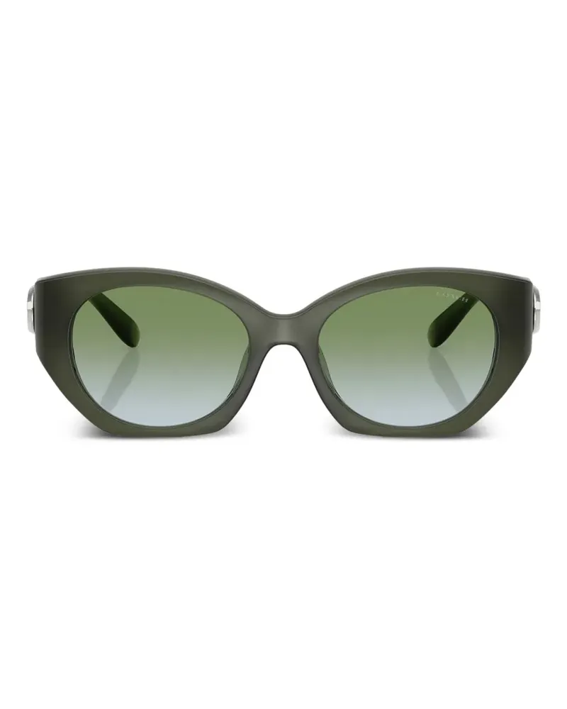 Coach Maxi Sculpted C oval-frame sunglasses - Grün Grün