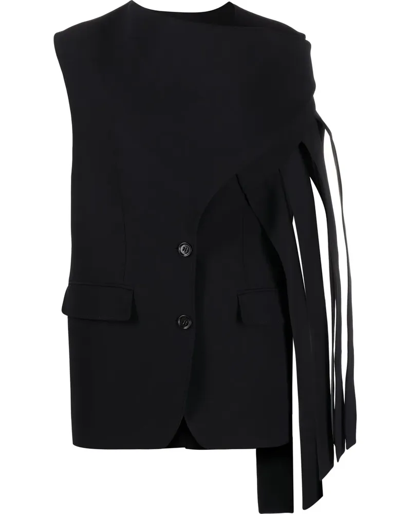 Burberry Asymmetrisches Top - Schwarz Schwarz