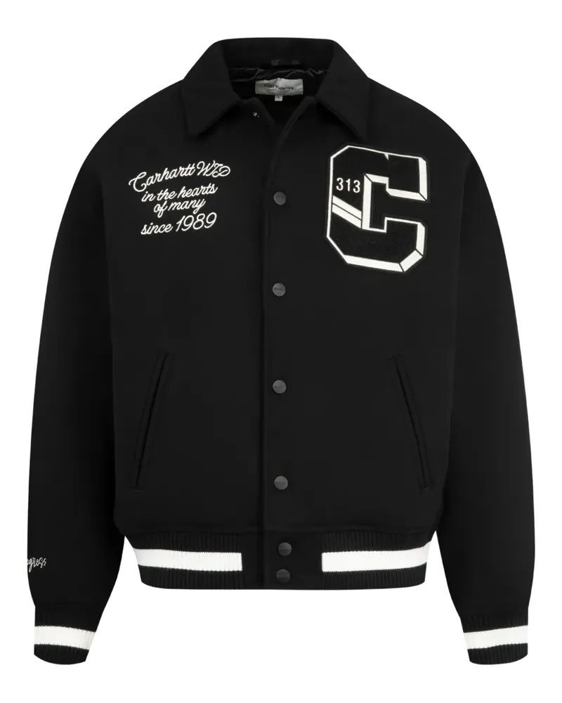 Carhartt WIP World Class Collegejacke - Schwarz Schwarz