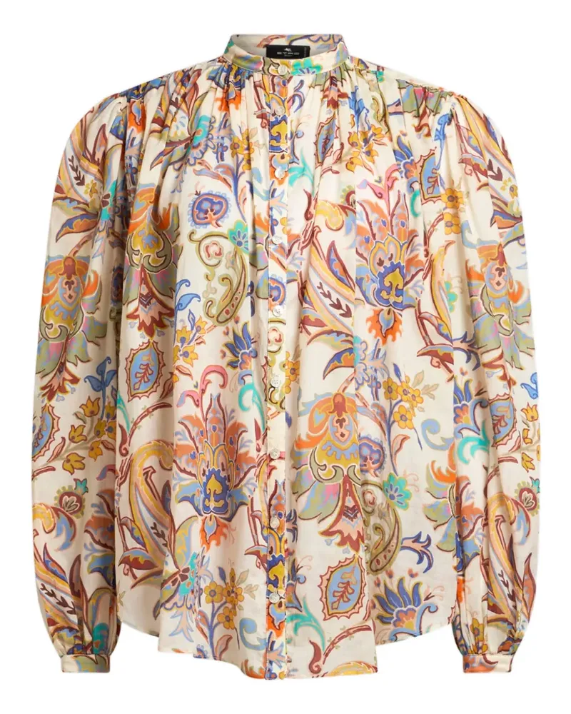 Etro Voile-Hemd mit Print - Nude Nude