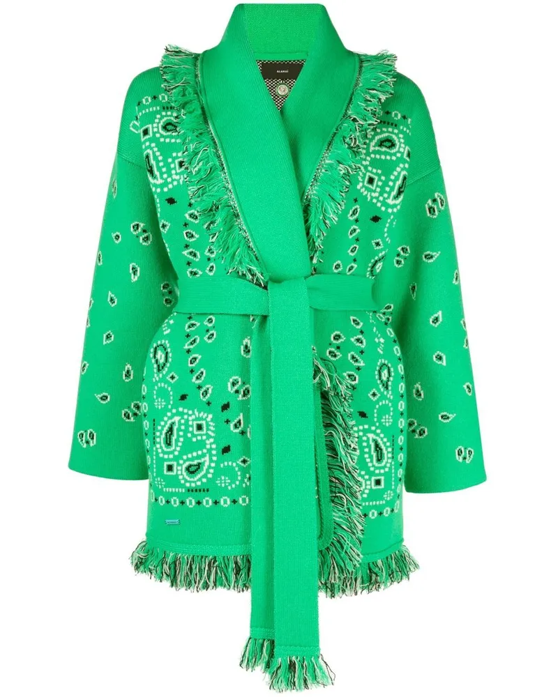 Alanui Cardigan mit Gürtel - Grün Grün
