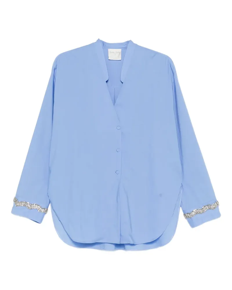 forte_forte Verziertes Hemd - Blau Blau