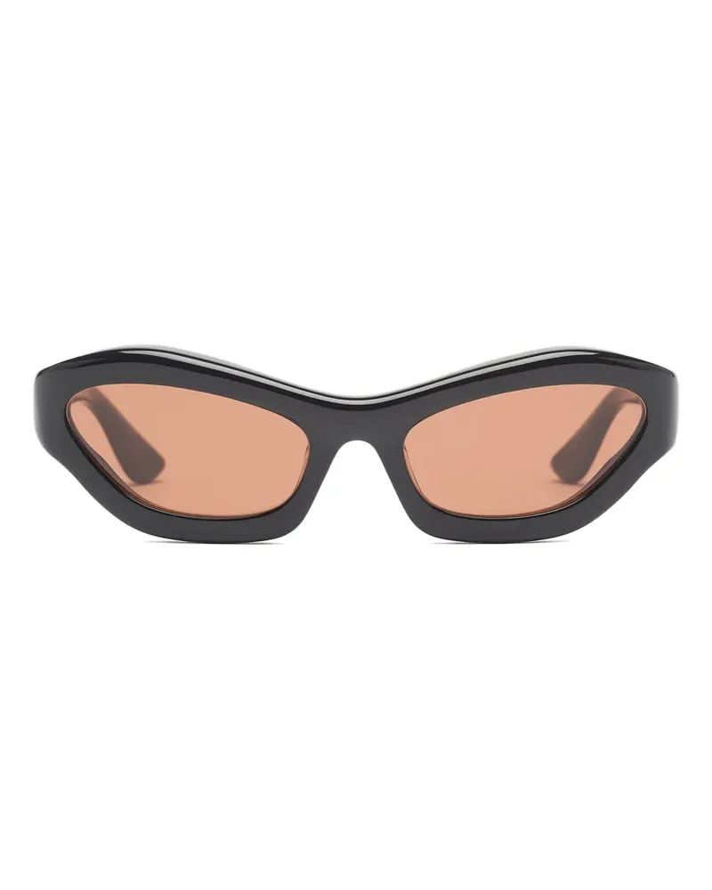 Port Tanger Sonnenbrille mit Cat-Eye-Gestell - Schwarz Schwarz
