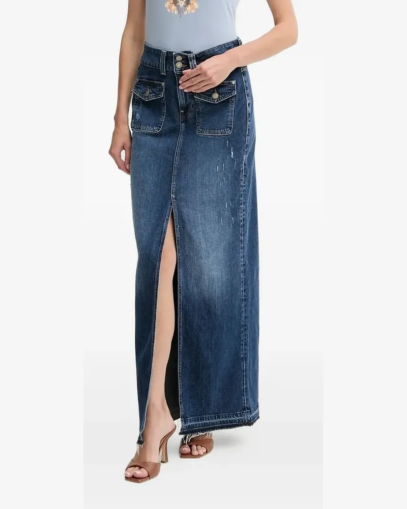 Guess Jeansrock mit Schlitz - Blau Blau