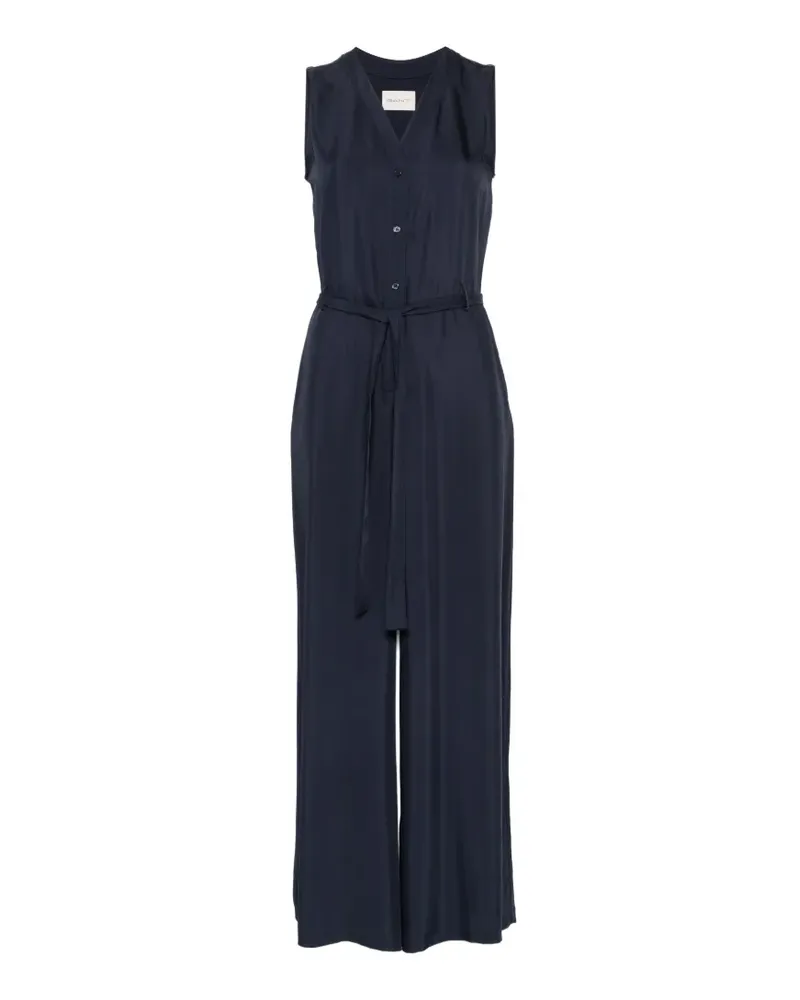 Gant belted sleeveless jumpsuit - Blau Blau