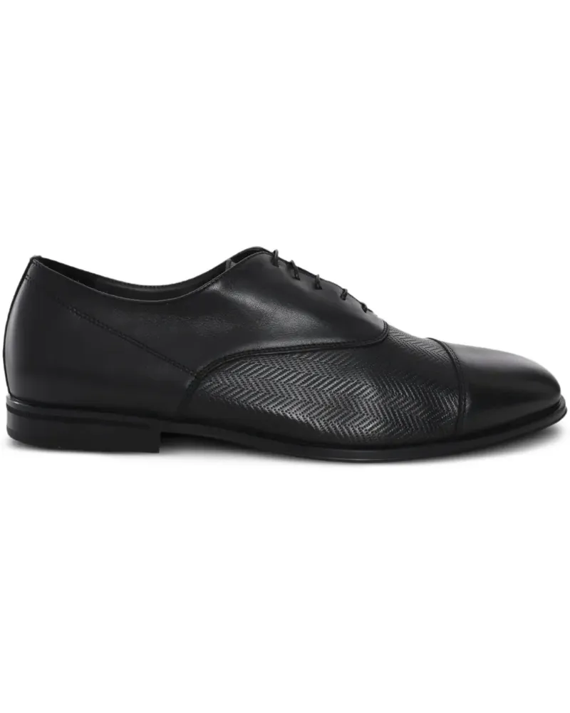 Doucal´s Oxford-Schuhe aus Leder - Schwarz Schwarz