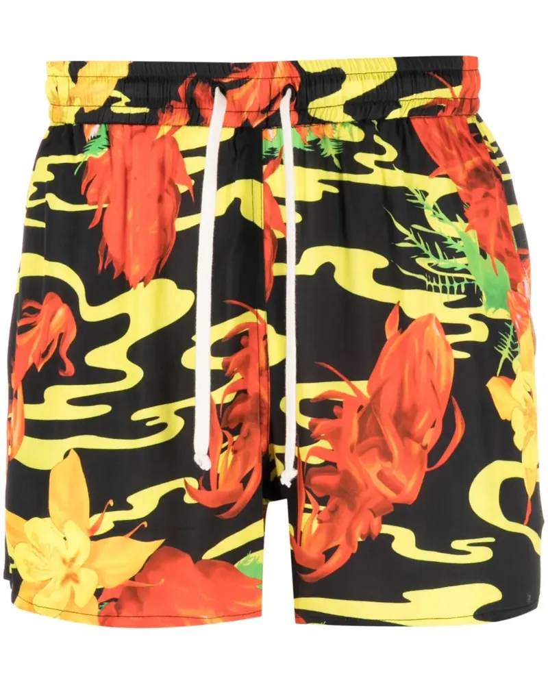PHIPPS Segelshorts mit Blumen-Print - Schwarz Schwarz