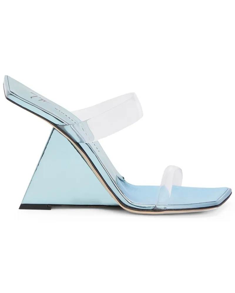 Giuseppe Zanotti Florance Plexi Sandalen 105mm - Blau Blau