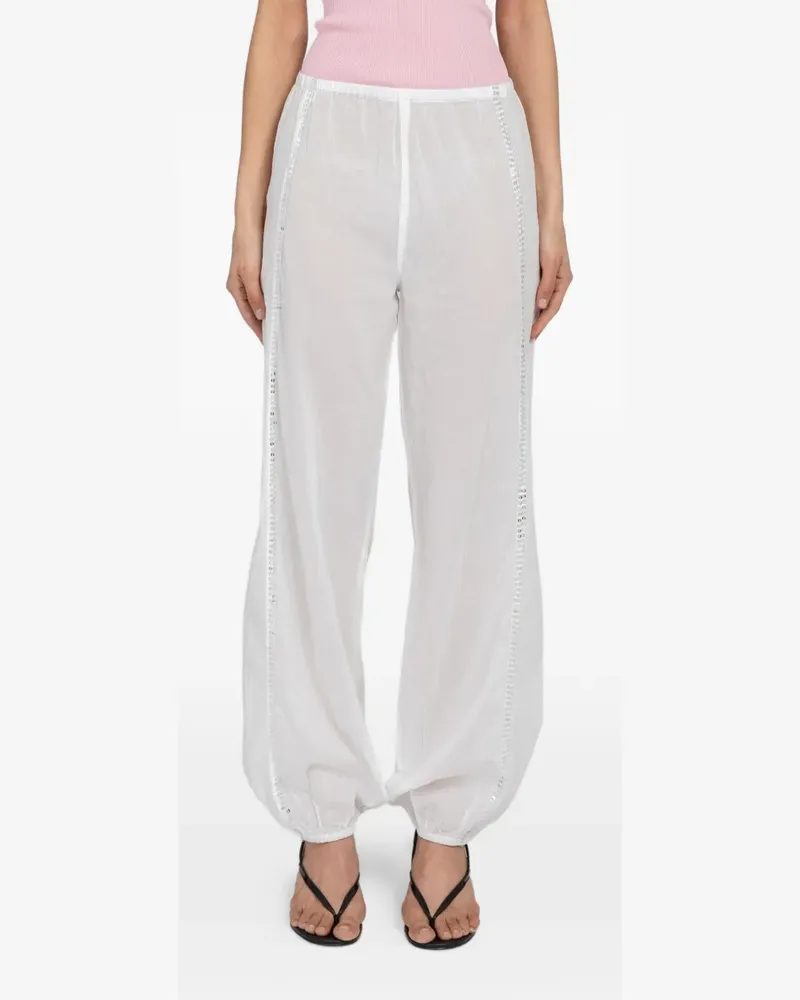 GIMAGUAS Angel sequin-embellished trousers - Weiß Weiß