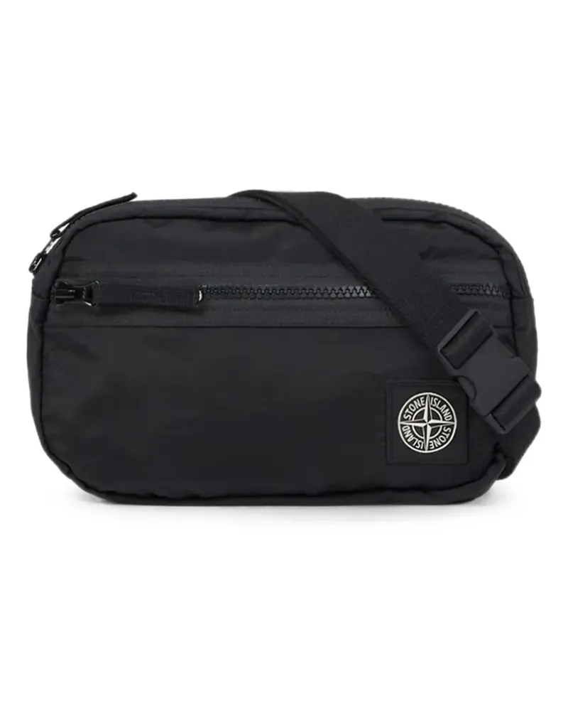 Stone Island logo-patc belt bag - Schwarz Schwarz