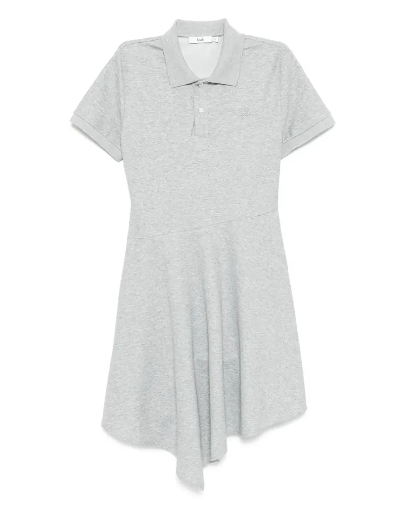b+ab Minikleid mit Polokragen - Grau Grau
