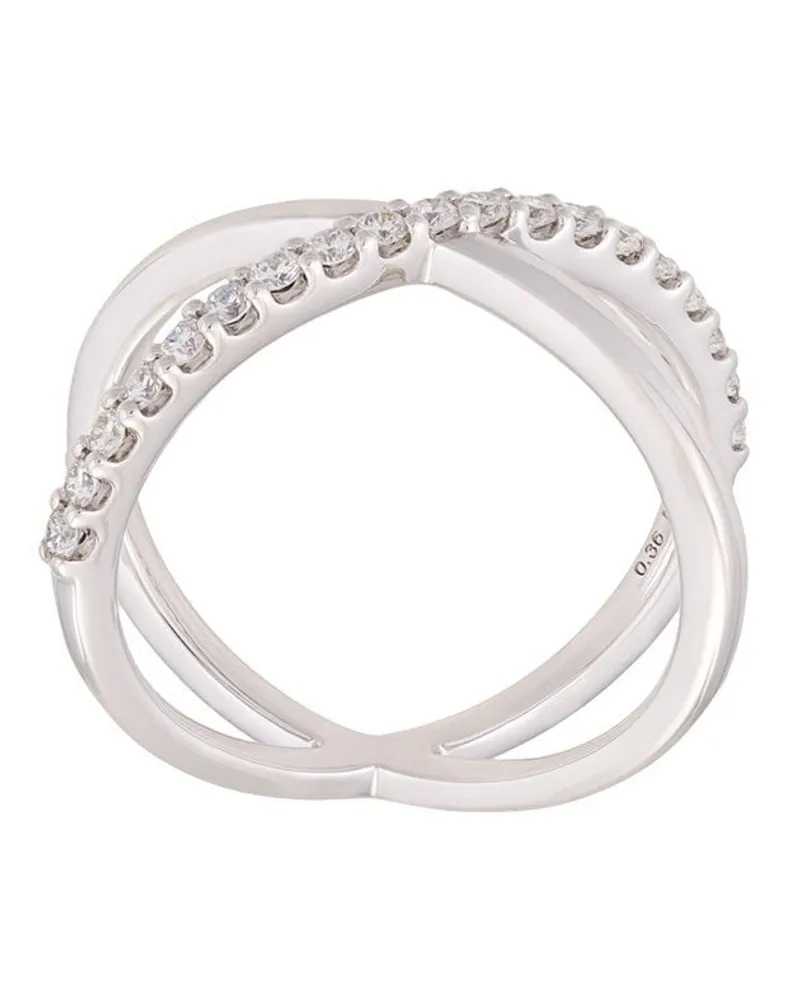 Alinka 18kt 'Katia' Weißgoldring mit Diamanten - Metallic Metallic