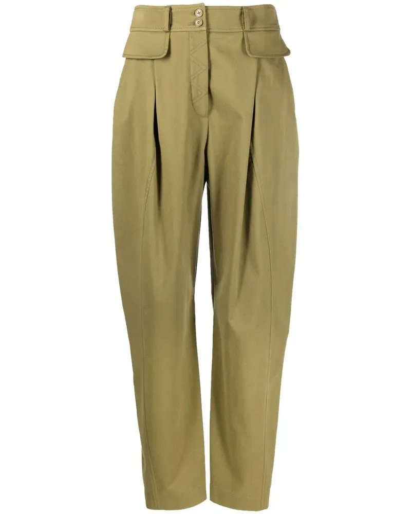 Alberta Ferretti Hose mit Faltendetail - Grün Grün