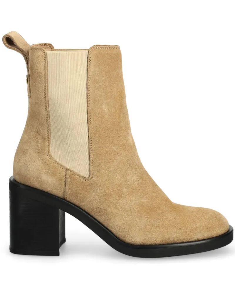 HUGO BOSS Stiefel aus Wildleder - Nude Nude