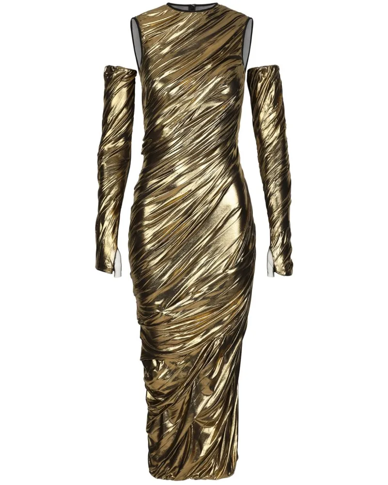 Dolce & Gabbana Kleid mit Finish - Gold Gold