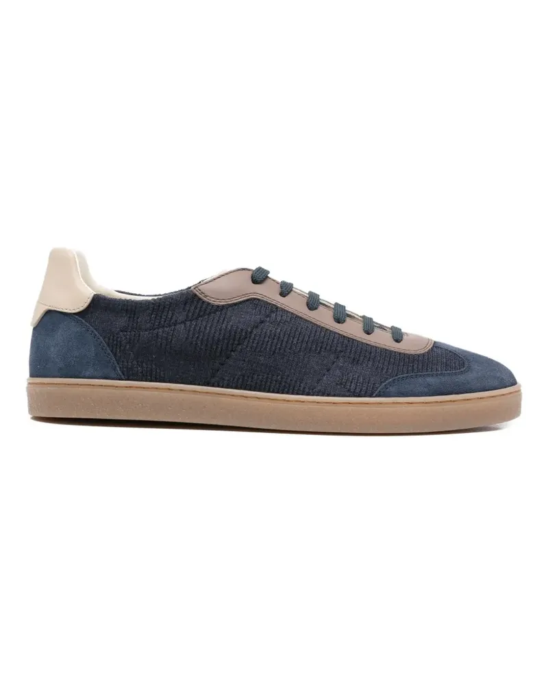 Brunello Cucinelli Sneakers mit Kontrasteinsätzen - Blau Blau