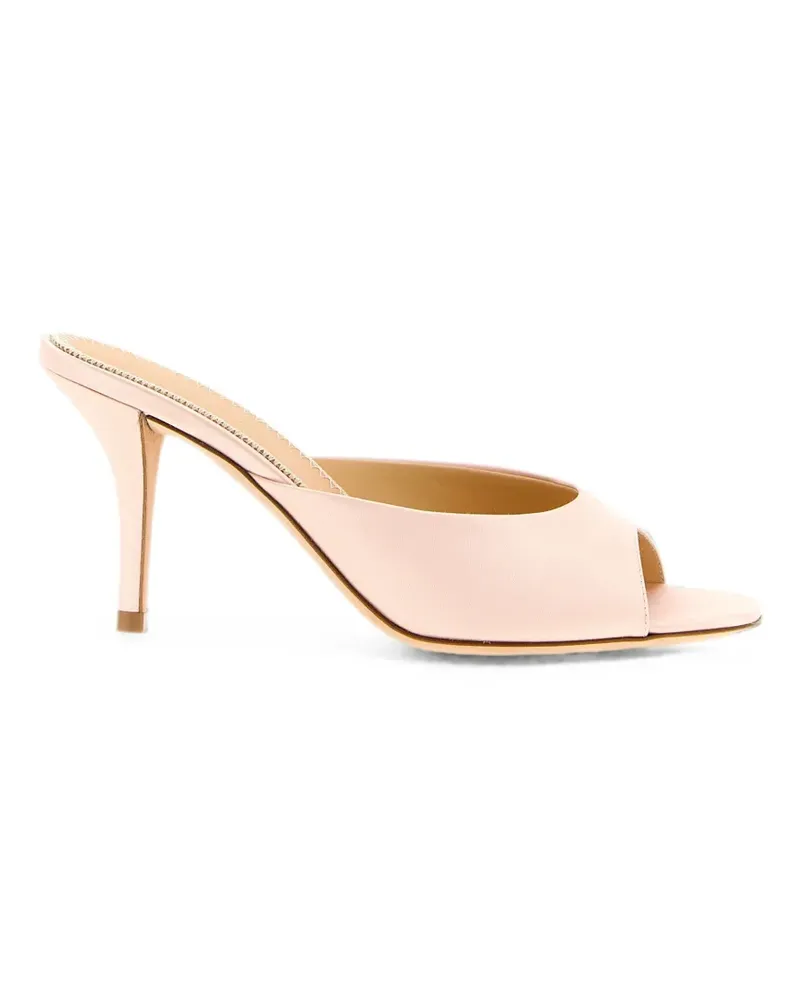 Magda Butrym Satin-Mules mit abgerundetem Absatz - Rosa Rosa