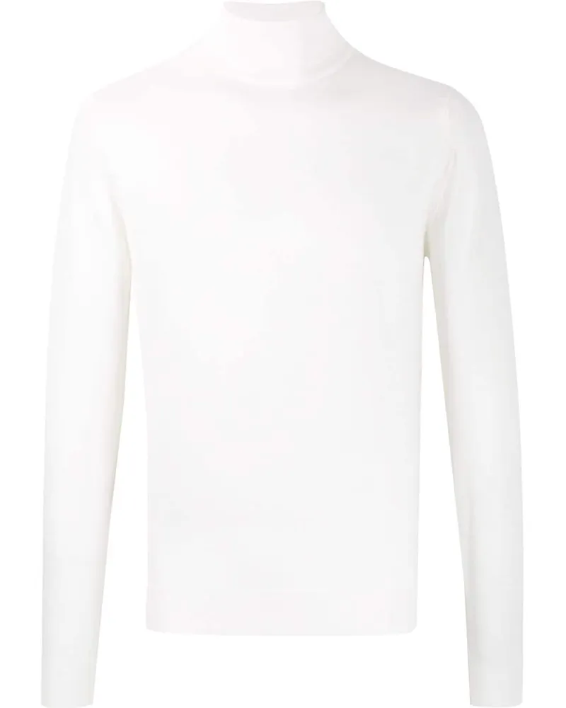 John Smedley Cherwell' Rollkragenpullover - Weiß Weiß