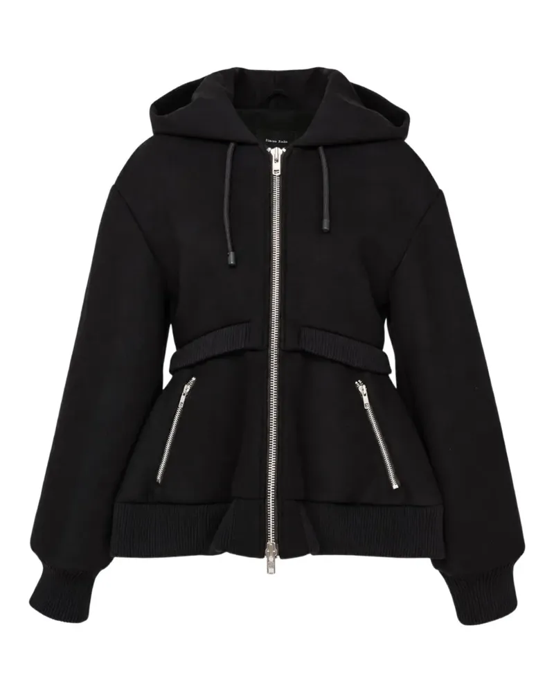 Simone Rocha sculpted double-hem hoodie - Schwarz Schwarz