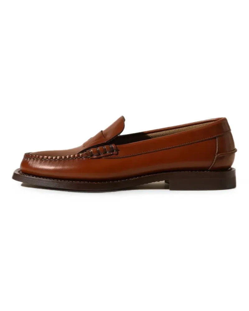 HEREU Sineu Mules aus geflochtenem Leder - Braun Braun