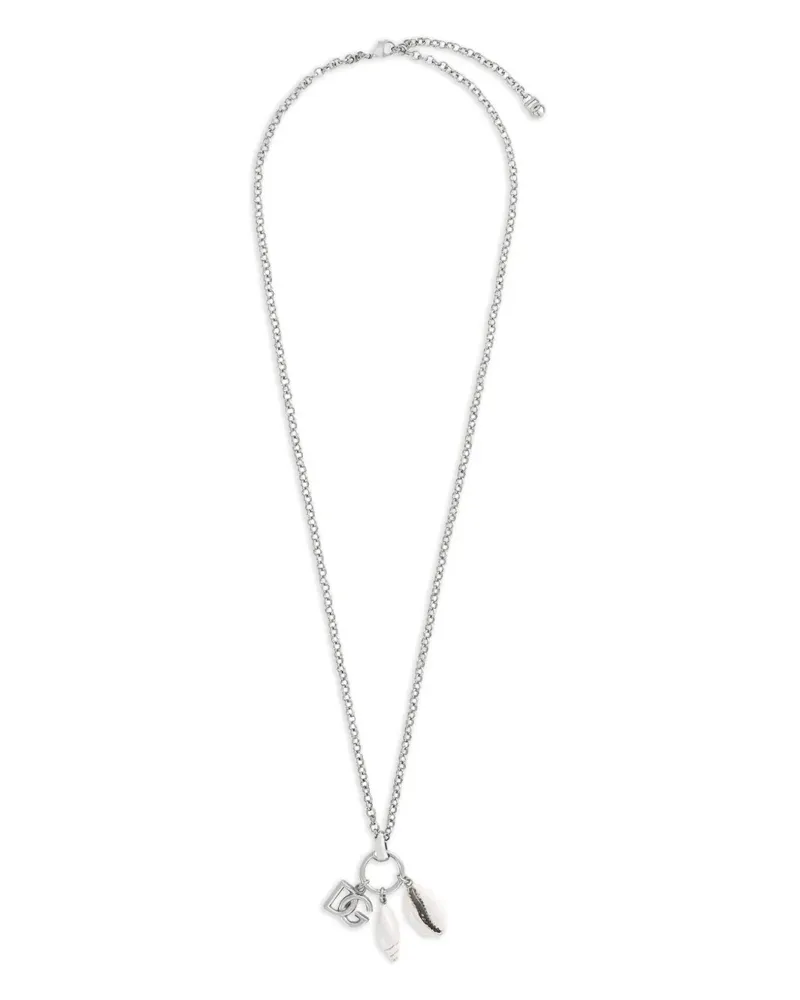 Dolce & Gabbana Halskette mit DG-Logo - Silber Silber