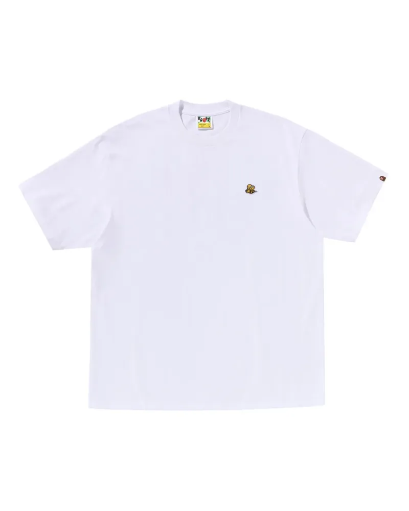 BAPE T-Shirt mit Logo-Print - Weiß Weiß