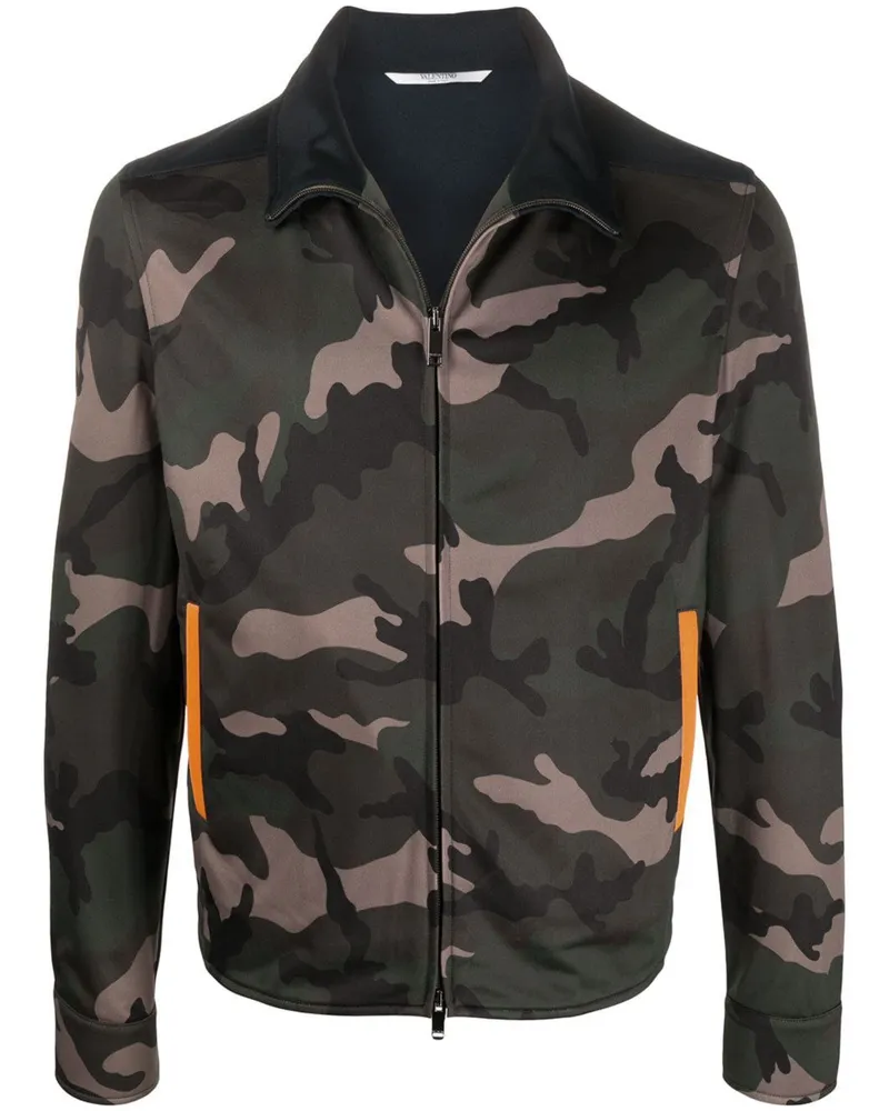 Valentino Garavani Sweatshirt mit Camouflage-Print - Grün Grün
