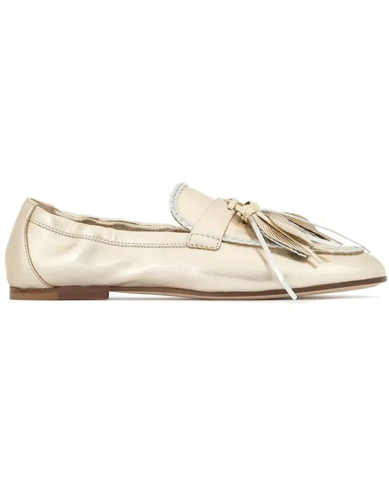 TOD'S Gommino' Loafer mit Quasten - Gold Gold