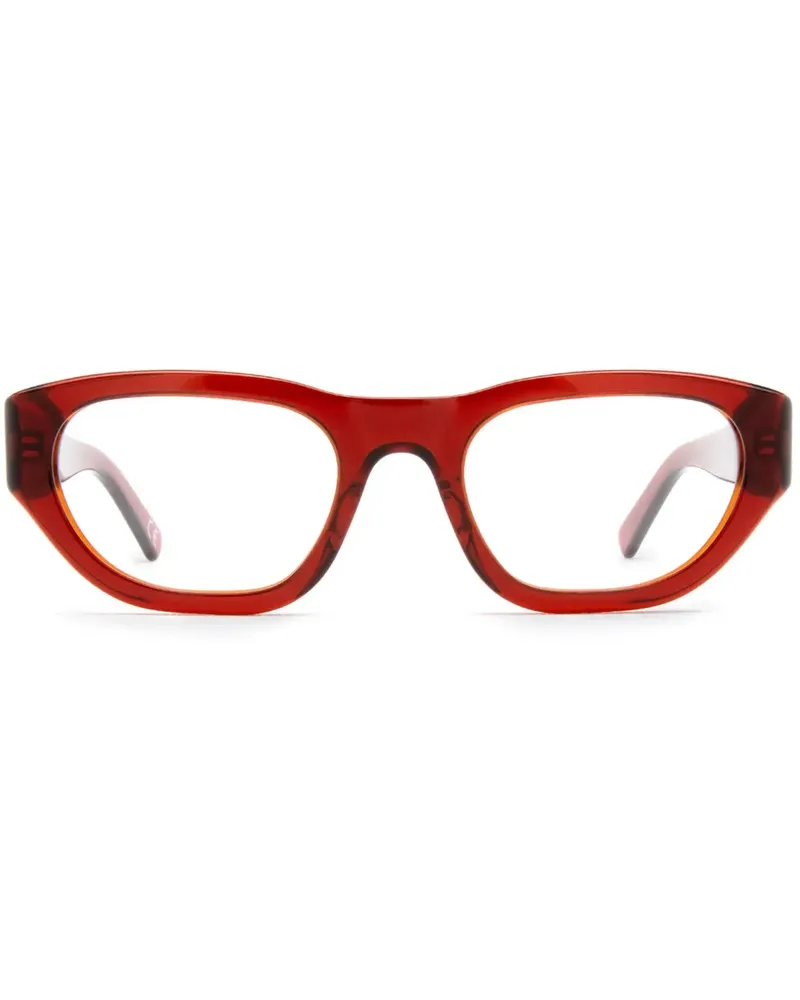 Marni Brille mit geometrischem Gestell - Rot Rot