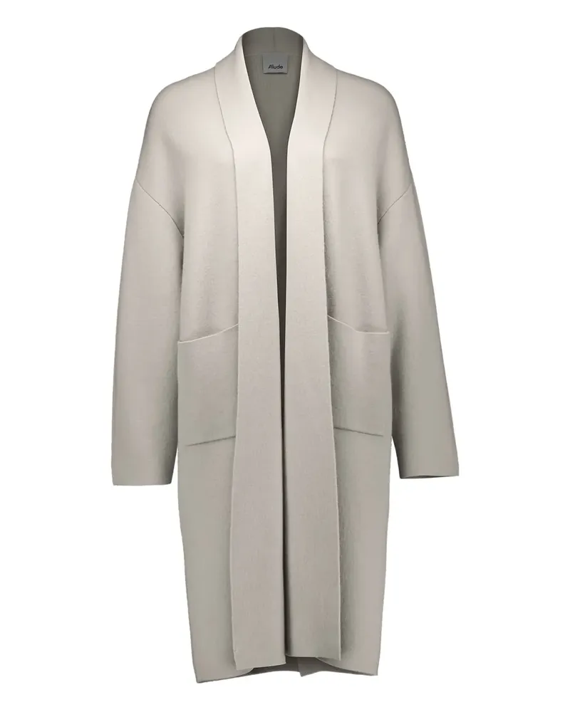 ALLUDE Mantel mit aufgesetzten Taschen - Grau Grau