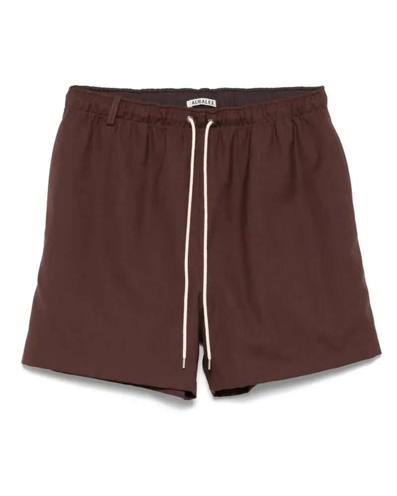 AURALEE Shorts mit Kordelzug - Rot Rot