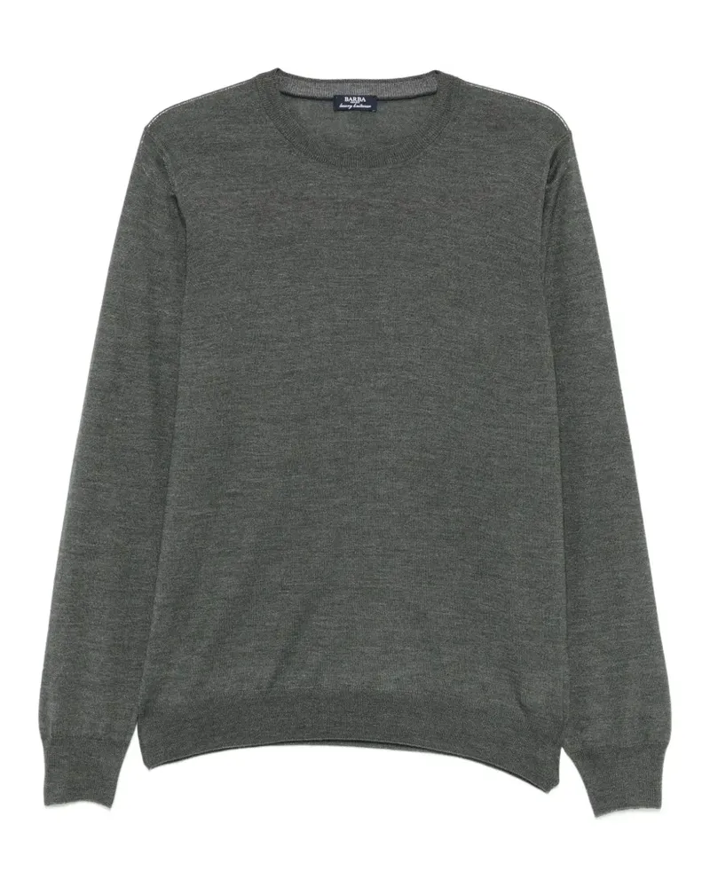BARBA Pullover mit rundem Ausschnitt - Grau Grau