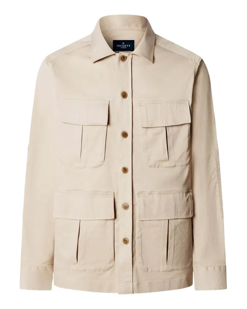 Hackett Hemdjacke mit Taschen - Nude Nude